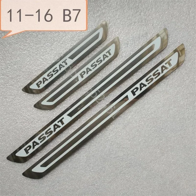 

VW Volkswagen Passat B5 B6 B7 B8 Наклейки На Край Двери Из Нержавеющей Стали, Аксессуары Для Педалей