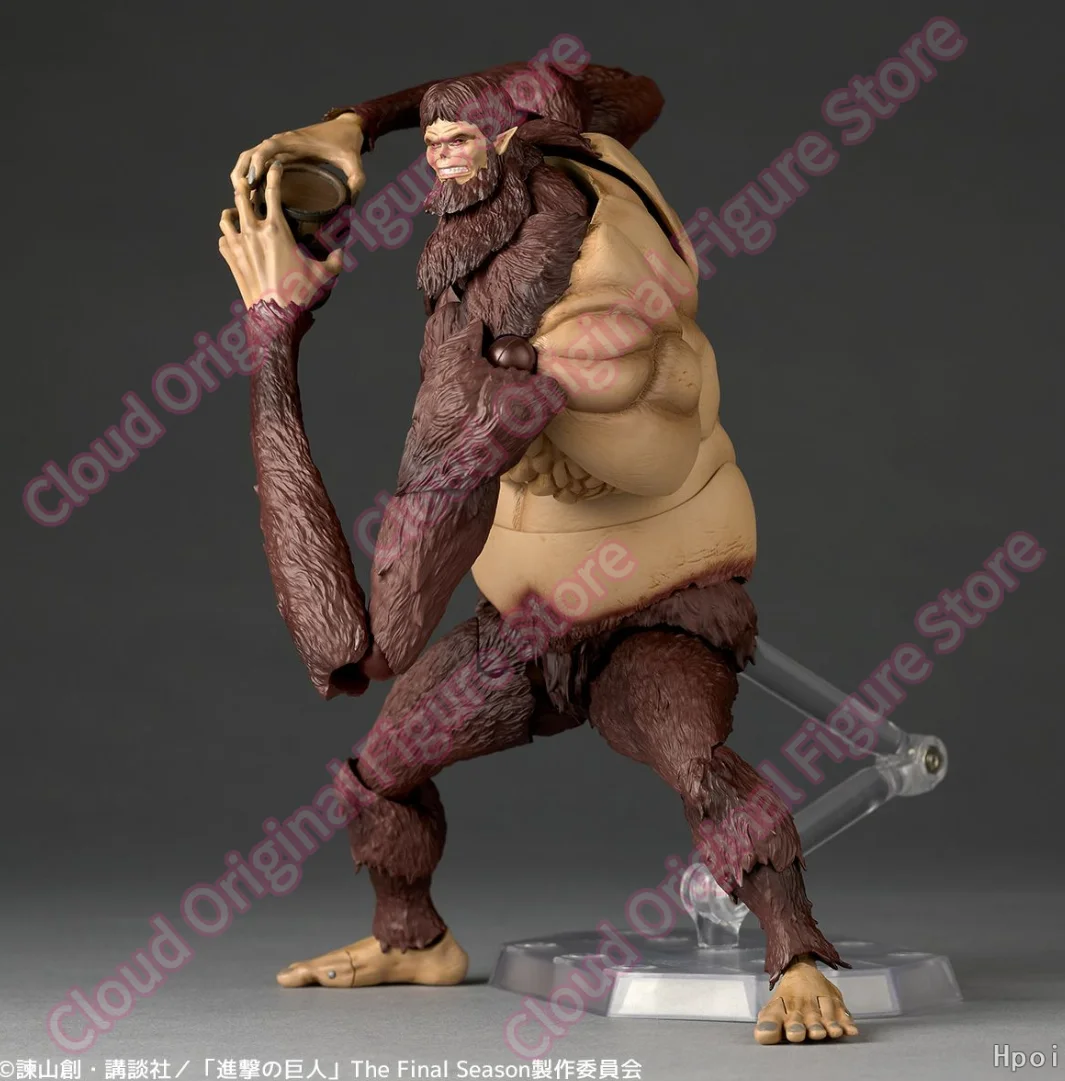 Фото В наличии: 100% Оригинальные фигурки KAIYODO Revoltech Attack on Titan Kemono No Kyojin, коллекционная модель, подарок для хобби №5