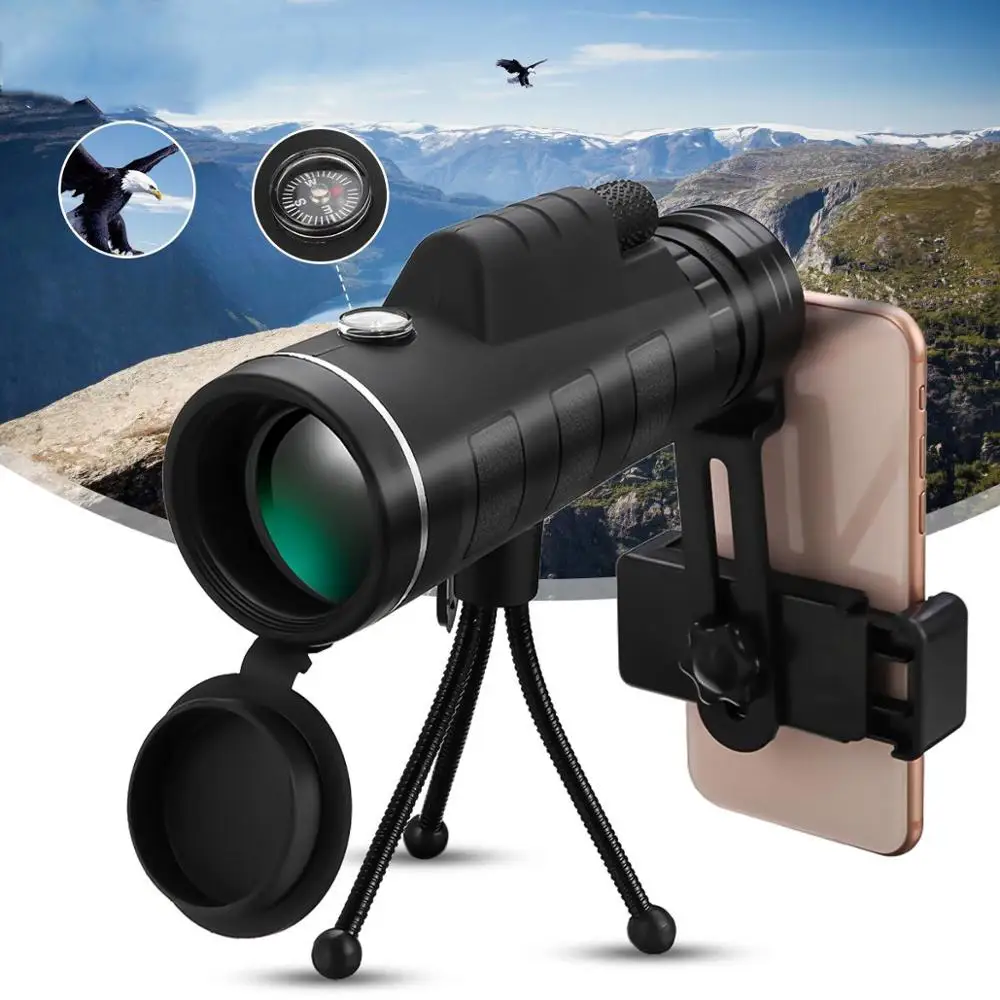 

40X60 зум телескоп телефон камера объектив telefon Монокуляр мобильные линзы для iPhone Samsung Redmi 7 Huawei сотовый телефон