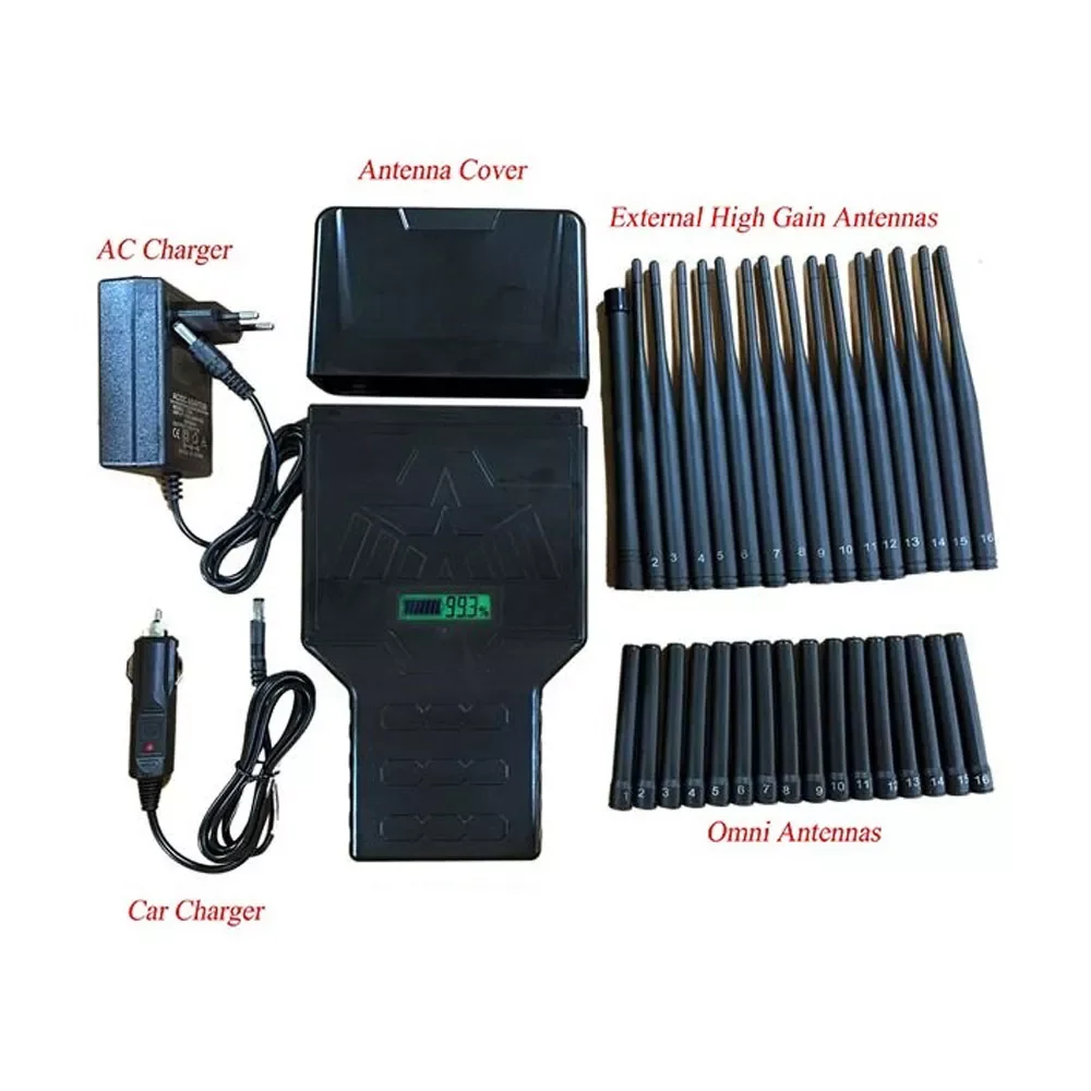 

NEW2023 Portable Anti-Tracking Blocker WIFI2.4g 5.2g 5.8g 2G 3G 4G 5G Anti-Monitoring GPS L2 L5 School Cinema Private Space Prot