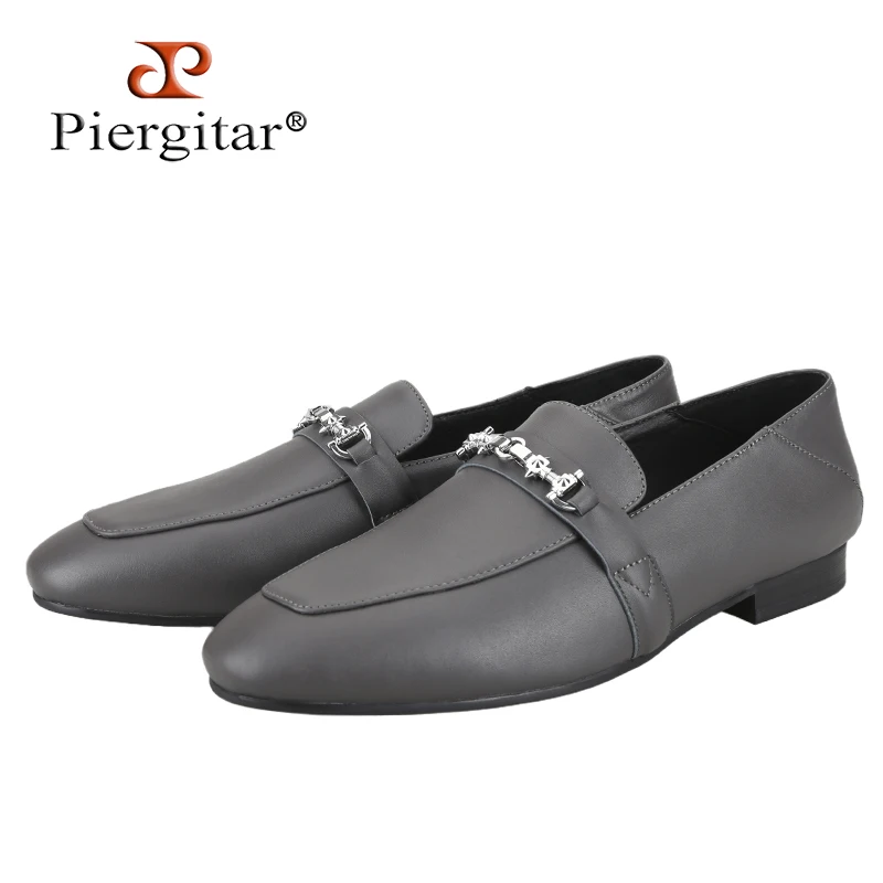 Мокасины Piergitar мужские из натуральной кожи туфли ручной работы с заклепками
