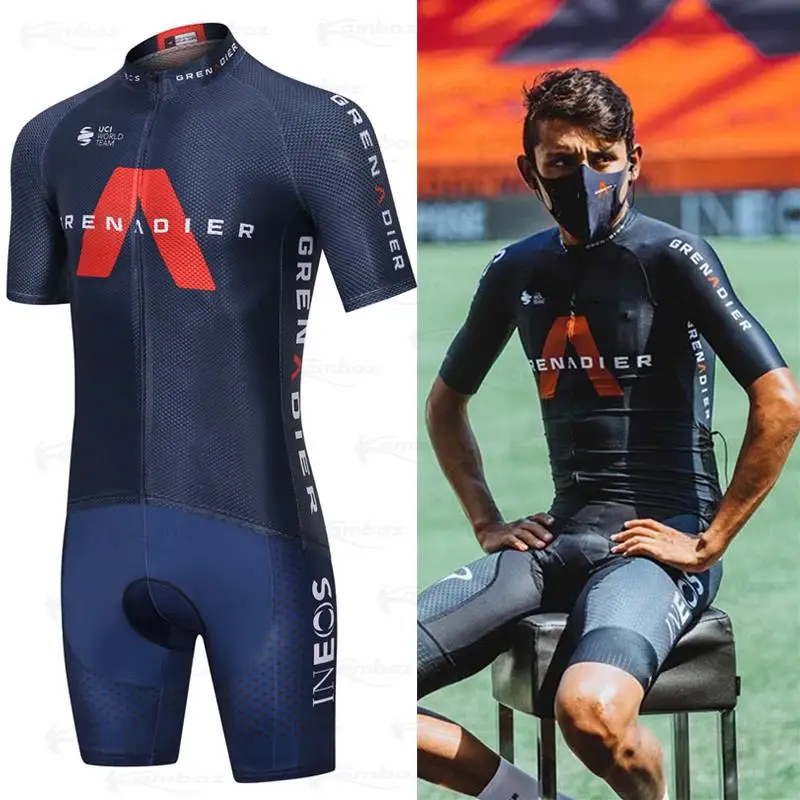 

Трикотажный комплект для мужчин и женщин INEOS 2021 года, велосипедные шорты и рукава, быстросохнущие