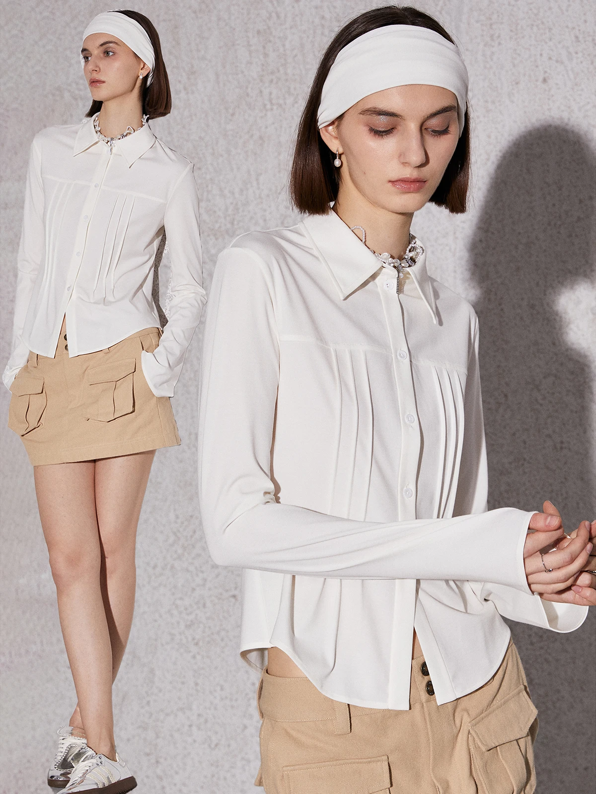 Sovige пластиковые украшения на талии эластичные вязаные облегающие рубашки с