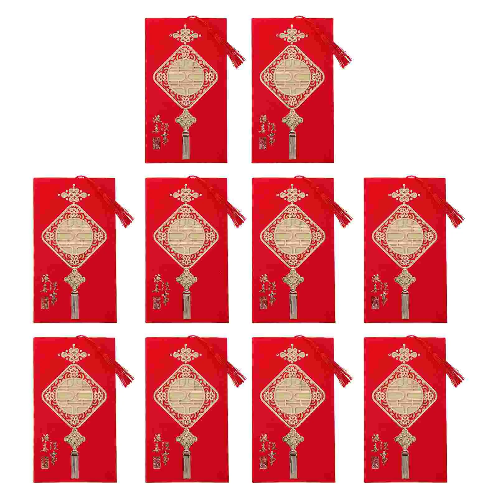 

Wedding Chinese Envelopes Invitation Invitations Red Greeting Paper Decoration Lucky Pocket Marriage Party Packet Gifts