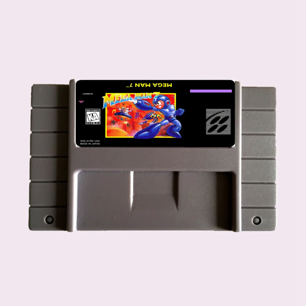 Высококачественная 16-битная игровая карта Mega Man 7 NTSC Big Gray для игровой версии США (art.: 7a7f1dcf2) - 7a7f1dcf2