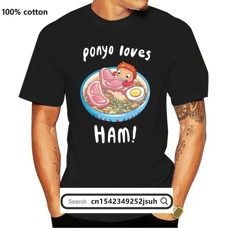 

New Studio Ghibli Ponyo Loves Ham Letter Top Tee 019711