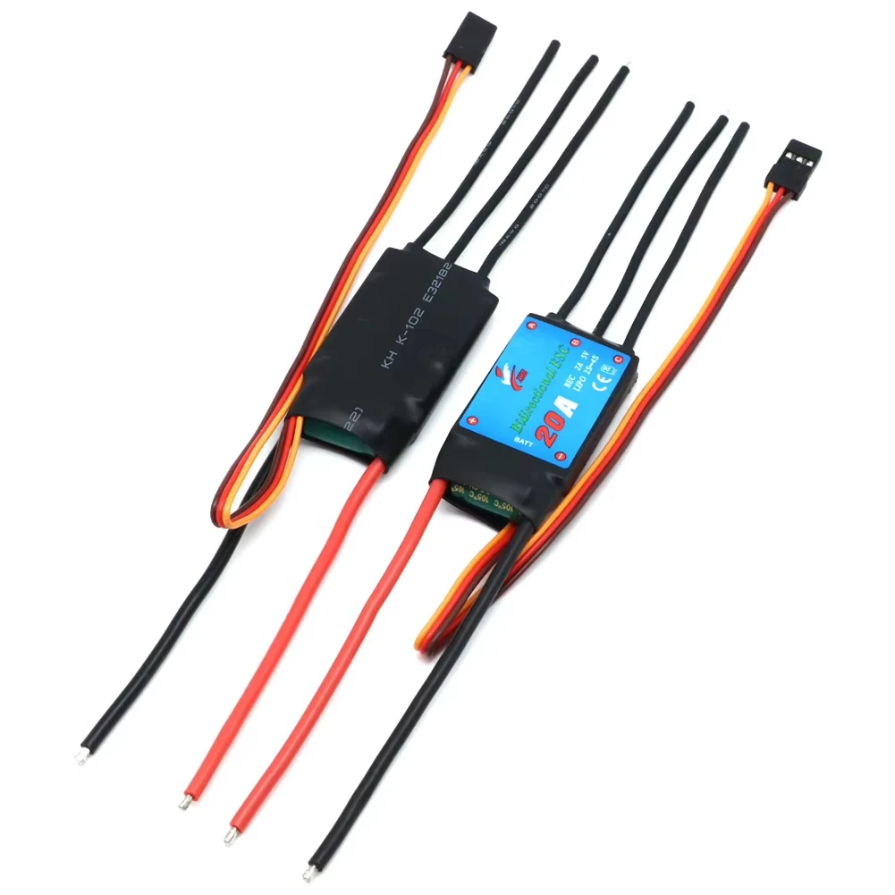 Фото Двунаправленный бесщеточный регулятор скорости ZMR 12A/20A/30A/40A/50A/60A/80A для радиоуправляемых автомобилей и пневматических подводных движителей №4