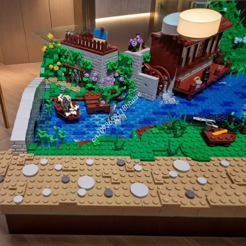Фото 4929 деталей MOC: Модель Хоббитон, Секция 4. Архитектурный конструктор DIY. Подарки на фестивали. Креативные идеи. Игрушки-кирпичики. Подарок на день рождения. №5