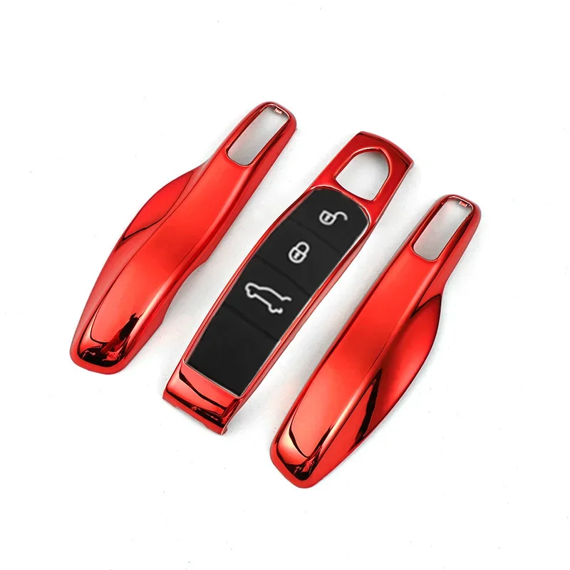 

Интеллектуальный Автомобильный ключ дистанционного управления чехол кейс для брелока набор оболочек для Porsche Panamera Spyder Carrera Macan Boxster Cayman Cayenne 911 970 981 991