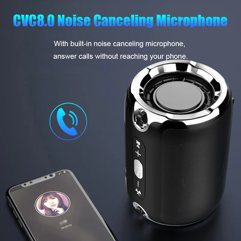 Bluetooth-колонка с FM-радио музыка бас сабвуфер TF AUX USB портативная маленькая Колонка