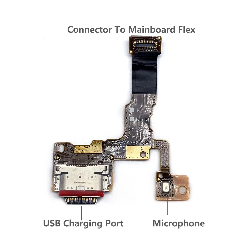 Протестировано для LG G6 K22 K41S K42 K52 K51 K61 Q7 Q610 Q8 Q92 Q720 USB Ремонт зарядного порта Разъем