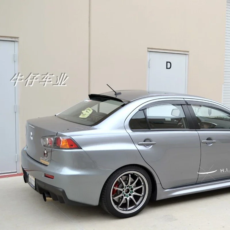 Пластиковый спойлер-козырек для Mitsubishi Lancer EX Evo 2008 - 2015 PMMA