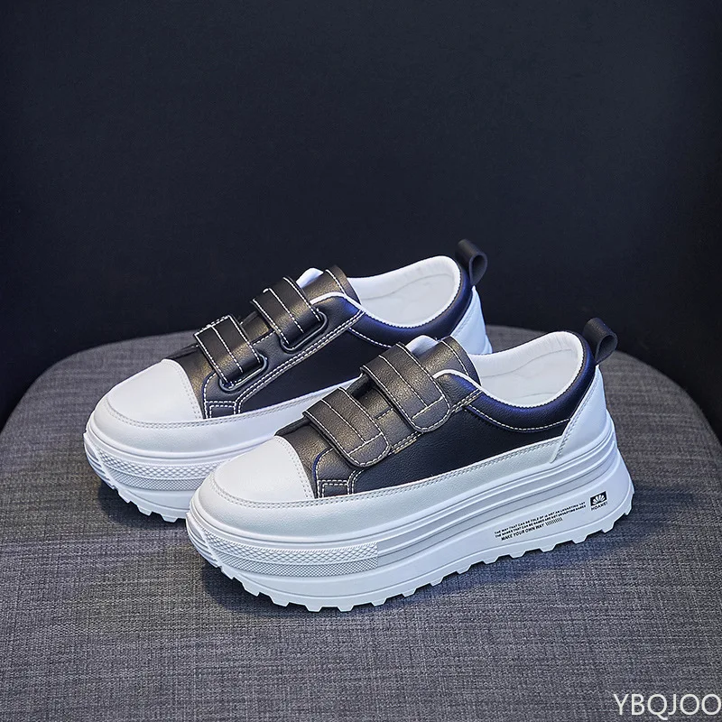 

Spring 2022 Women Shoes Fashion 2 Platform White Shoes Women Increase Sneakers Casual Running Shose
