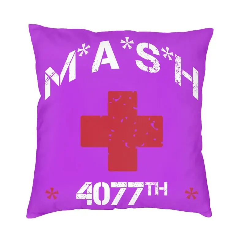

Military Logo Mash 4077 Square Pillow Cover Home Decor Cushion Cover Throw Pillow for Car Double-sided Printing