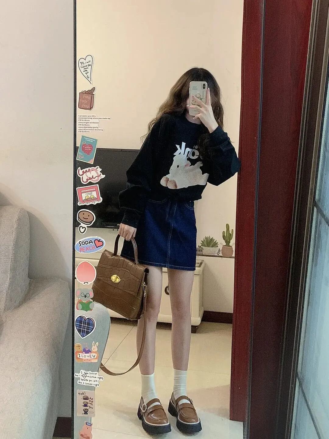 Spring New 2023 Women clothes Western Sle Retro Gentle Design Sense Younger Fashion Over fit hoodie Two-piece Suit |