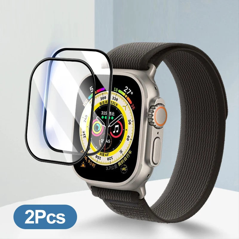 

Мягкая пленка для Apple Watch Ultra, защитная пленка для экрана 49 мм, для Apple Watch 8 7 45 мм 41 мм 6 5 4 3 2 SE 44 мм 40 мм 42 мм, 2 шт.