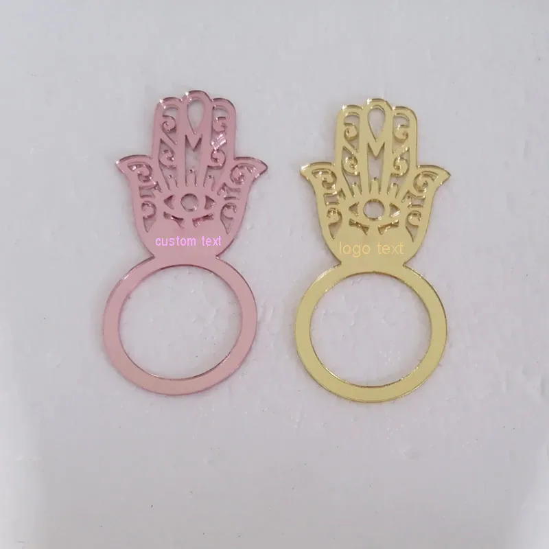 Кольца для салфеток Fatma в форме руки на заказ кольца свадьбу день рождения