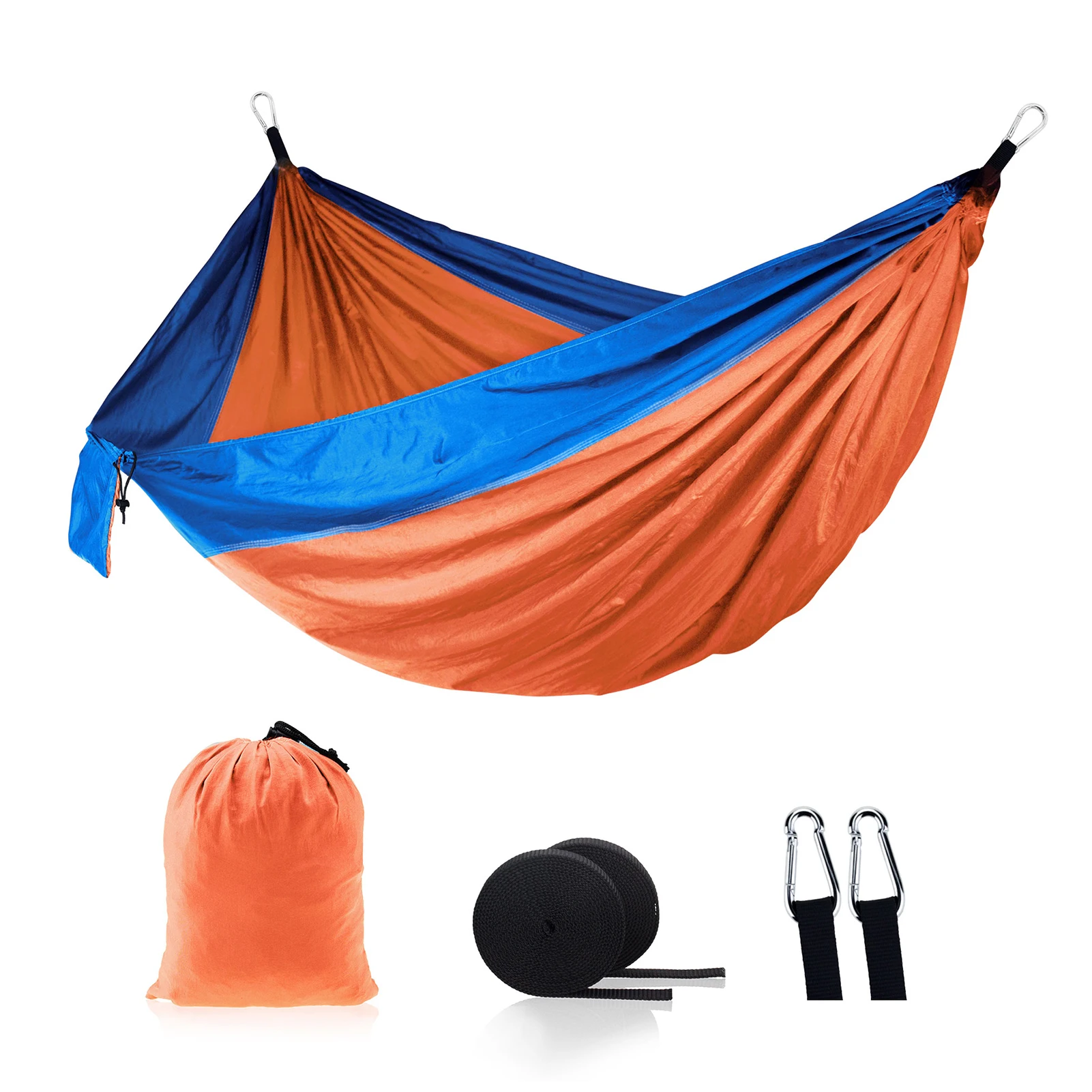 

Travel Camping Hammock Hiking Nylon Portable Wear Resistant With Tree Straps Easy Install Double Person Outdoor Sports Large