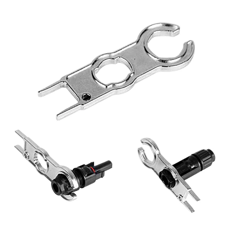

1pc Metal Mc4 Connector Tool Wrench Component Pv Connector Cap Special Wrench Installation Tool Diy Solar Suit