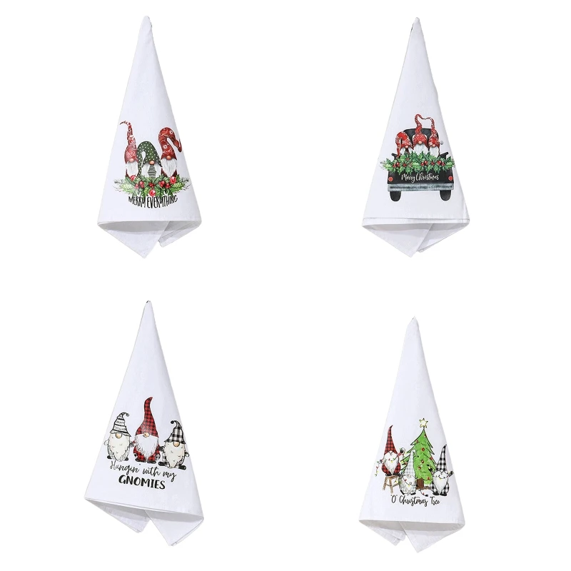 

270F рождественское полотенце для рук, настольная салфетка для чистки, многофункциональные принадлежности для рождества, праздника, вечерин...