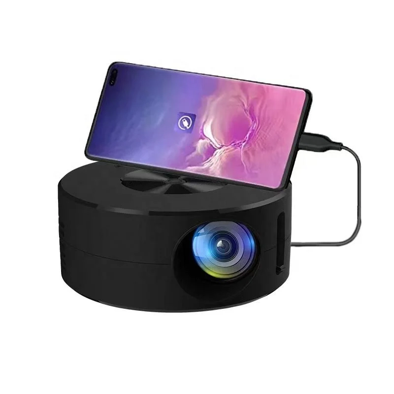 

MINI Projector Portable Home Theater Cinema Sync Phone Beamer LED Projectors USB Wire Screen Mirroring Projector Media Player