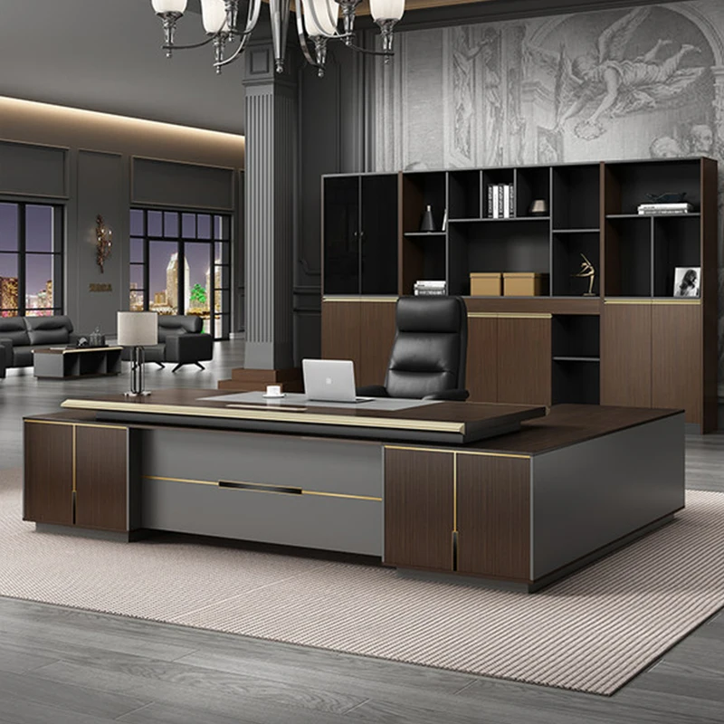 

Стол и стул в европейском стиле, сочетание простой современной атмосферной офисной мебели