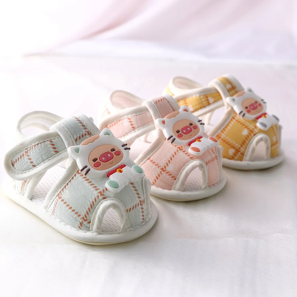 

Summer New Style Men's and Women's Baby Walking Shoes Soft Sole Anti Slip Sandals 6-12 Months Baby Shoes Baby Accessories