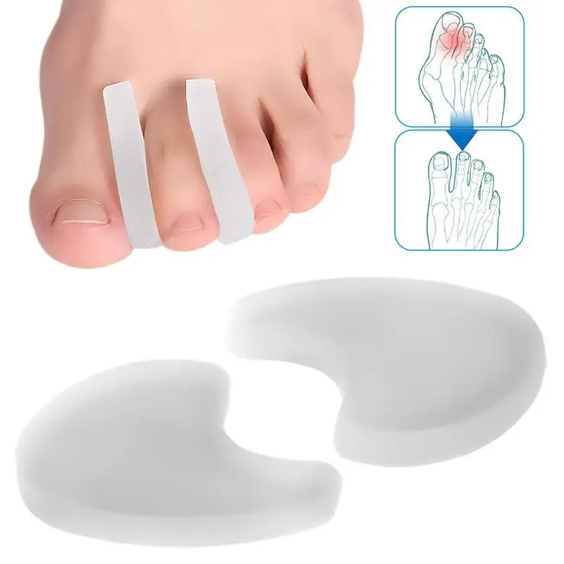 

Sdotter Toe Separator | 2 Piece Big Toe Brace | Corrector For Women & Men | Separators To Remove Bunions And Return Toes To