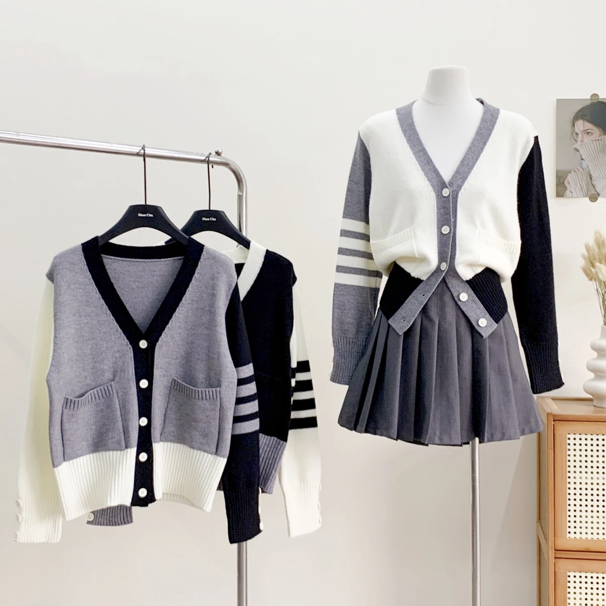 

Luxury Brand Design Knit Sweater Cardigan For Women 2023 Winter Long Sleeves Top Knitwear Coat Jacket Korean Jerseys Clothes