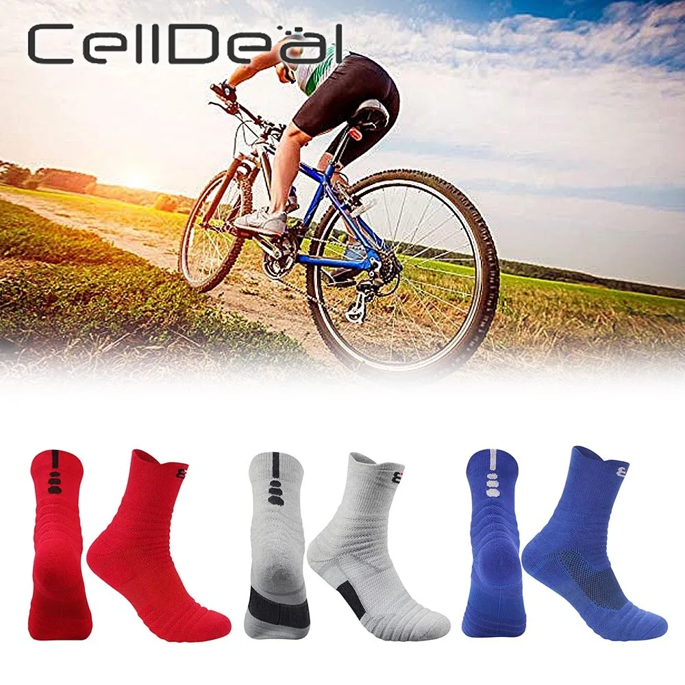 

Sport Socks Absorbing Non Slip Football Shock Trekking Professional Basketball Running Cycling Sock Men Thickened Towel Bottom