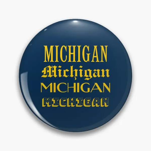 Мичиган Нью-Йорк мягкая пуговица ювелирный значок забавная шляпа булавка на