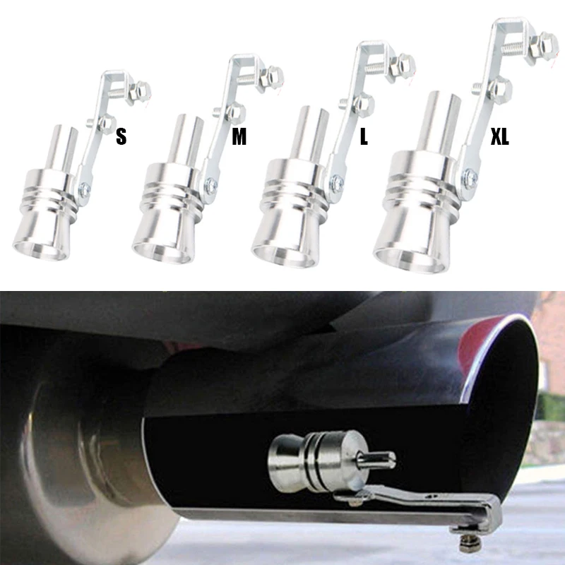 

1x Universal Sound Simulator Car Turbo Sound Whistle Exhaust Pipe S/M/L/XL Refit Device Turbo Sound Whistle Car Accessories