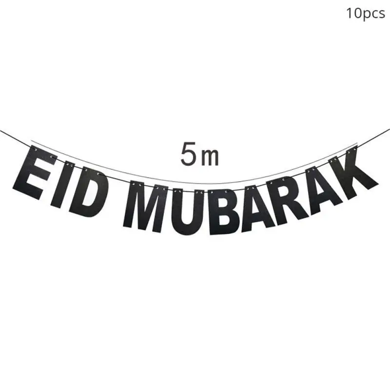 

Hanging Flag Banner Decoration Flag Background Room Decoration Holiday Party Decoration Text Banner Eid Al-Fitr Party Supplies