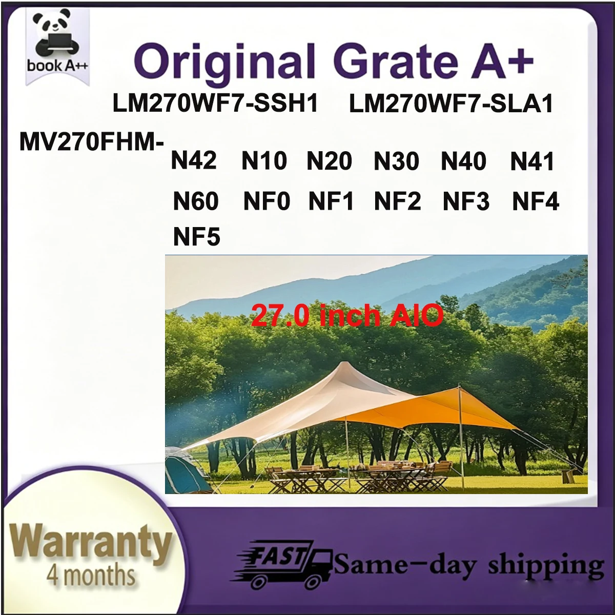 Фото Новый оригинальный IPS LCD экран A+ 27 дюймов LM270WF7 SSH1 SLH1 MV270FHM N42 N10 N20 N30 N40 N41 N60 NF0 NF1 NF2 NF3 NF4 NF5 №1