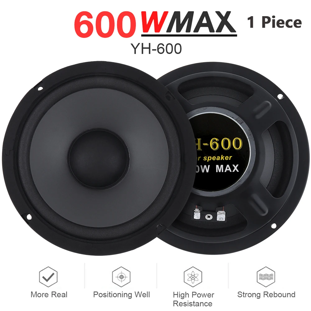 600w 2-way Vehicle Door Subwoofer Audio Stereo Full Range Fr