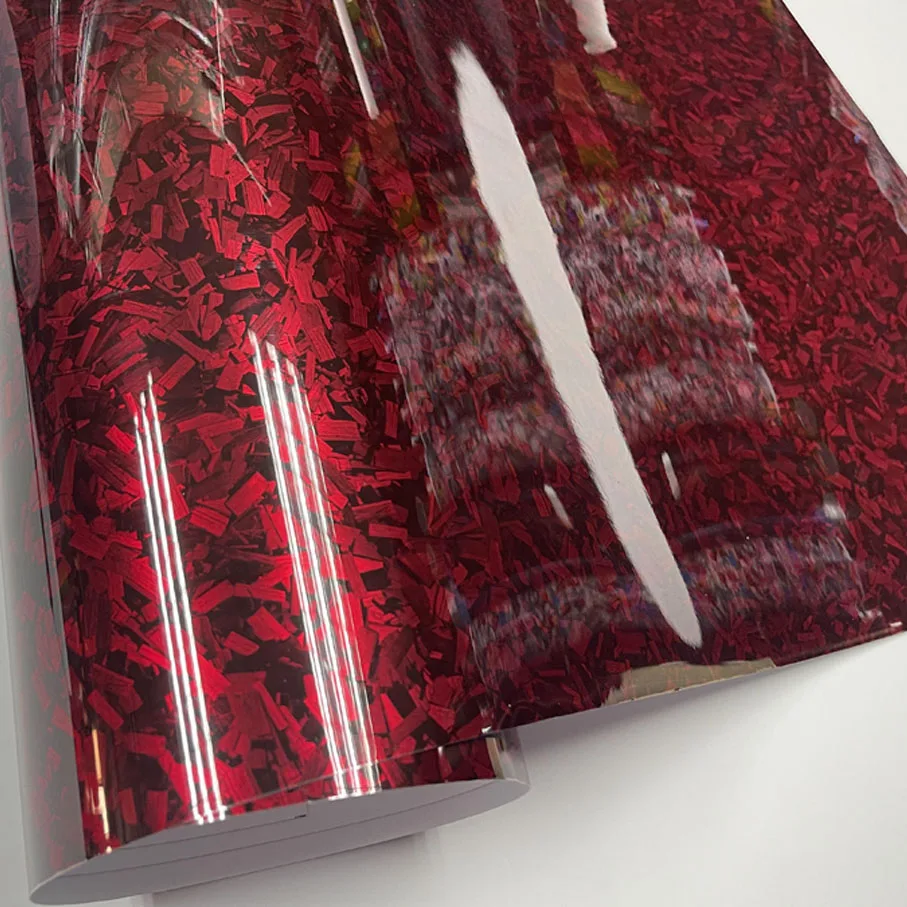 60 см x 152 см ПЭТ Глянцевая 3D кованая красная Серебряная черная углеродная виниловая оберточная наклейка самоклеящаяся Стайлинг Автомобильная наклейка оборачивающаяся пинг