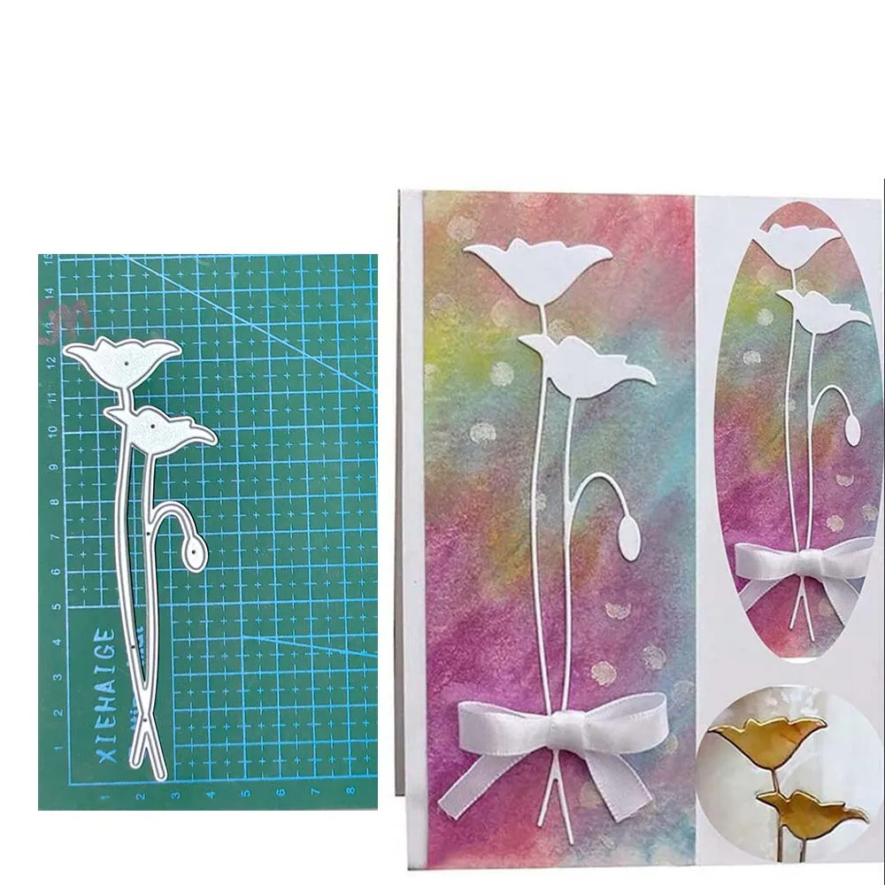 

Flower Cutting Die New 2022 for DIY Scrapbooking Blade Punch Embossing Cards Tool Decorative Crafts Die Cuts Stencils