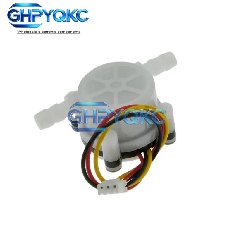 Фото Датчик-измеритель расхода воды/кофе GHPYQKC YF-S401 (0,3-6 л/мин) с датчиком Холла для очистителей воды №3