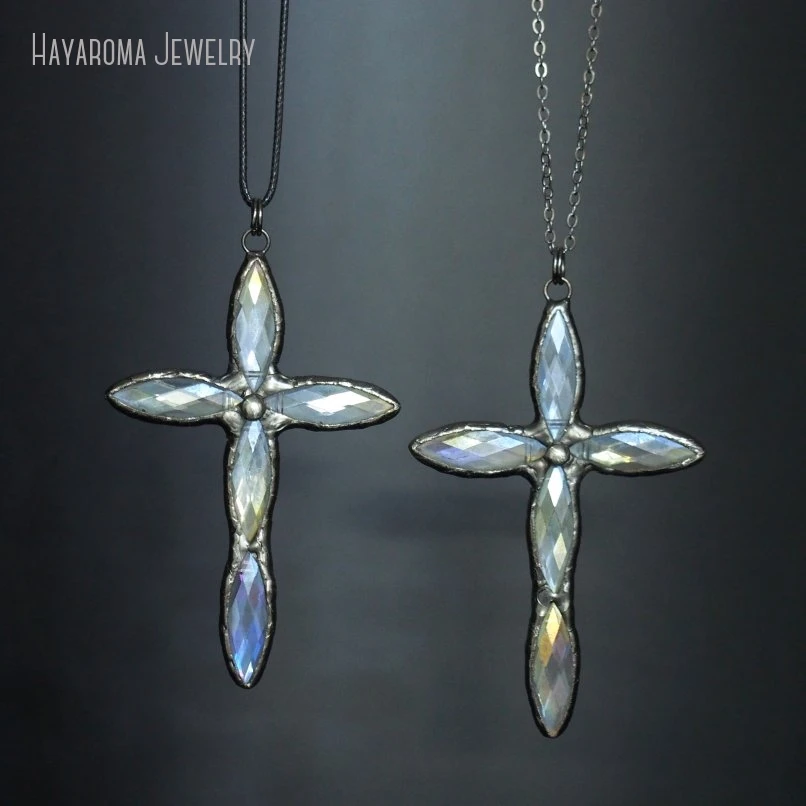 20 шт. стеклянная паяная цепочка из оловянного сплава христианские украшения