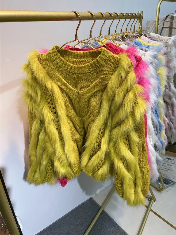 

Осенне-зимние модные толстые теплые свитера в стиле пэчворк