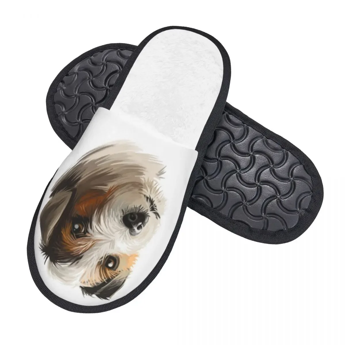 Мягкие тапочки Parson Рассел-терьер собачья портретная Нескользящая напольная