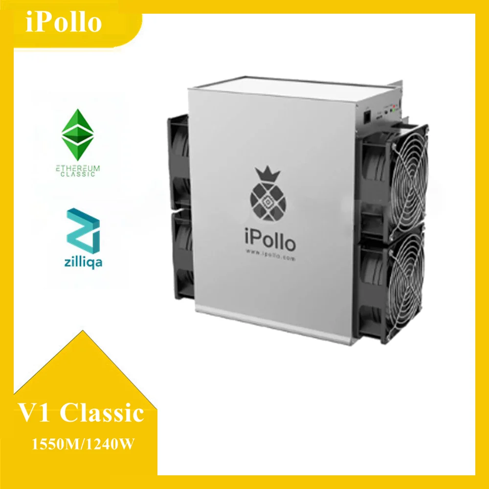 

iPollo ETC V1 Classic 1560Mh 1240W Power Consumption ETChash ZIL Miner with PSU Included