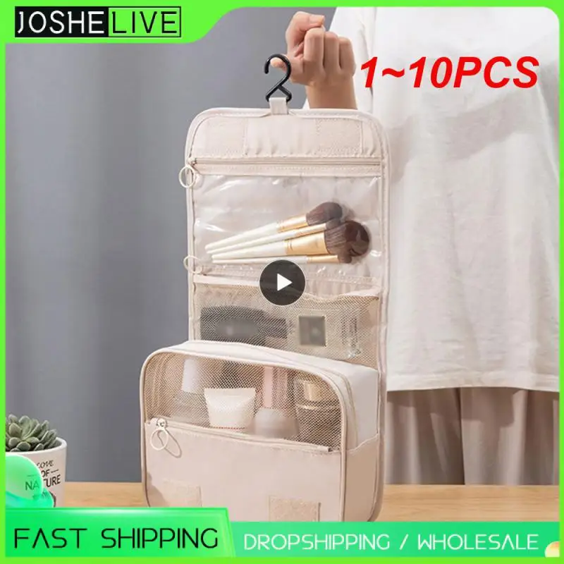 

1-10 шт., Женская дорожная косметичка, органайзер для туалетных принадлежностей