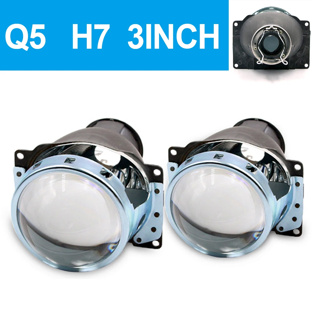 Комплект Объективов Для Проектора Bi Led С Ксеноновыми Фарами H7 D2s D2h