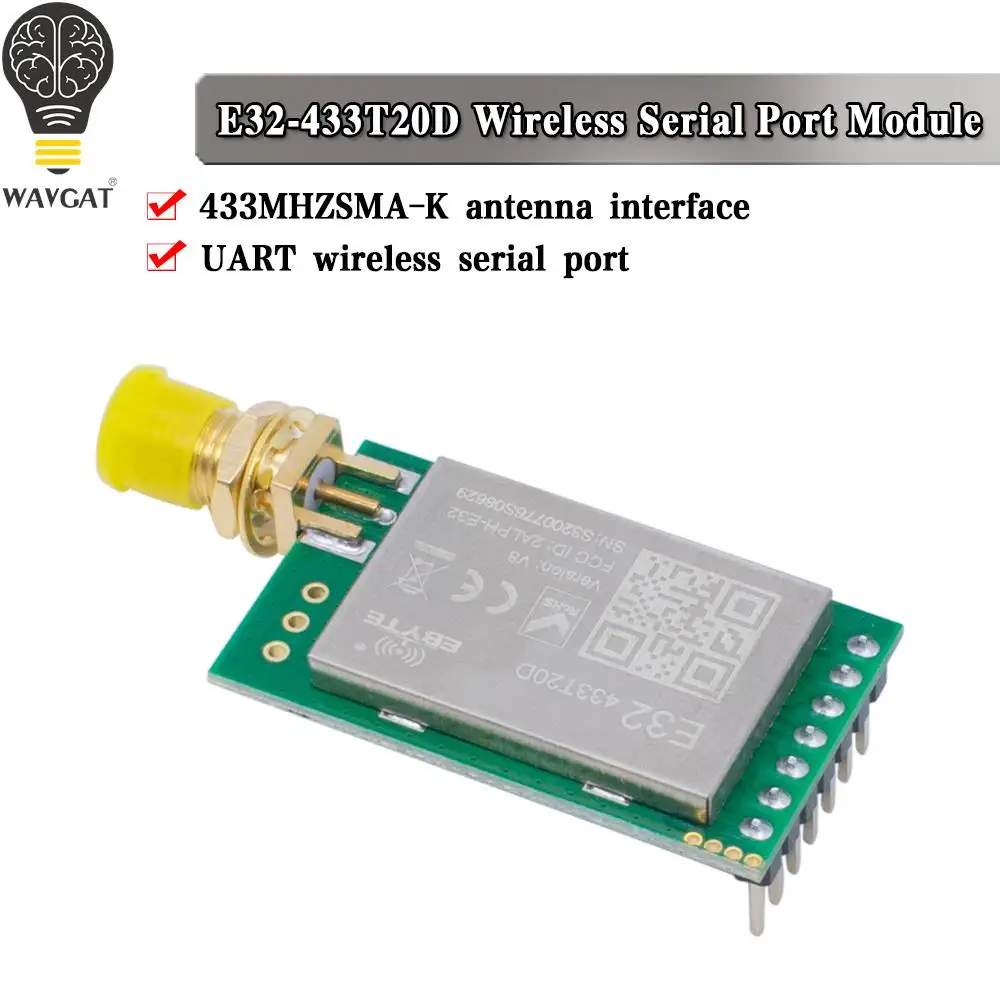 Модуль передатчика LoRa SX1278 SX1276 433 МГц, приемник 8000 м, телефон дальнего действия 433 МГц, 1 Вт, беспроводной Радиочастотный трансивер