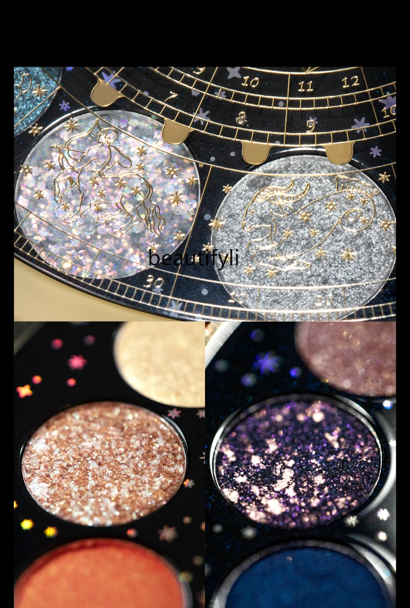 Блестящая пудра со звездным небом