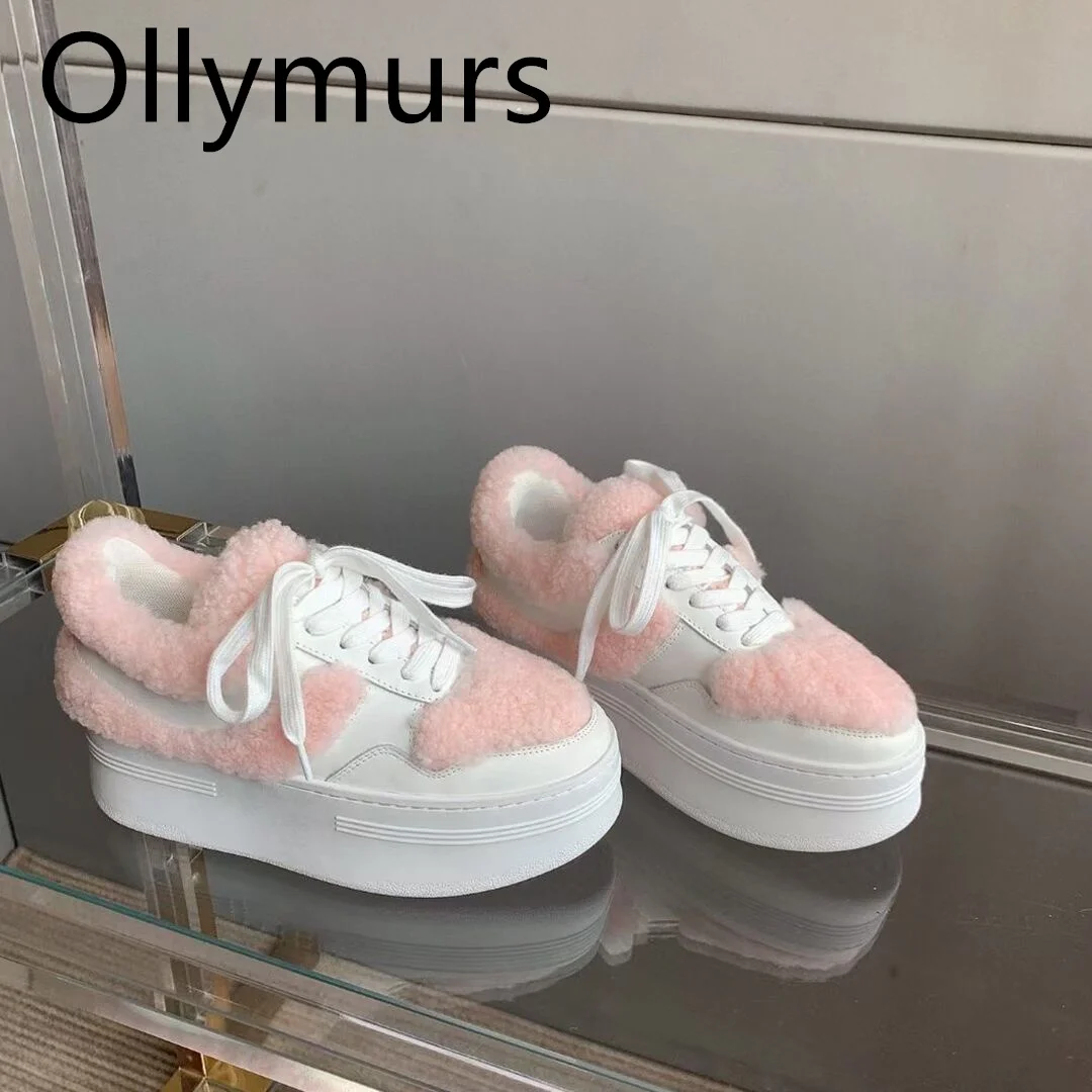 

Женские зимние ботинки из натуральной кожи, с мехом