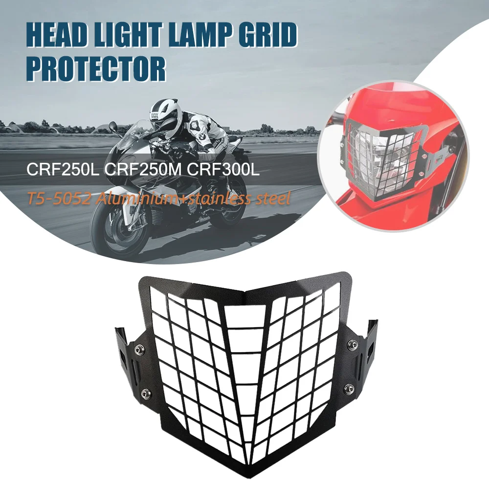 

Мотоциклетные аксессуары для Honda CRF250L CRF250M CRF300L CRF 250L 250M 300L 2012-2023, защита фары, решетка радиатора, защитная крышка