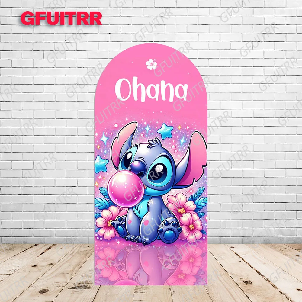 Фон для стежки и анге чехол арки ярко-розовый детский день рождения украшение