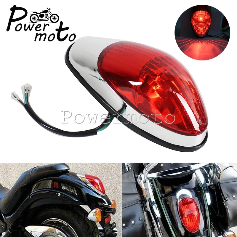 

Универсальный красный стоп-сигнал для мотоцикла, 12 В, индикатор номерного знака для Kawasaki Vulcan 900 1500 Classic VN900C Crusiser